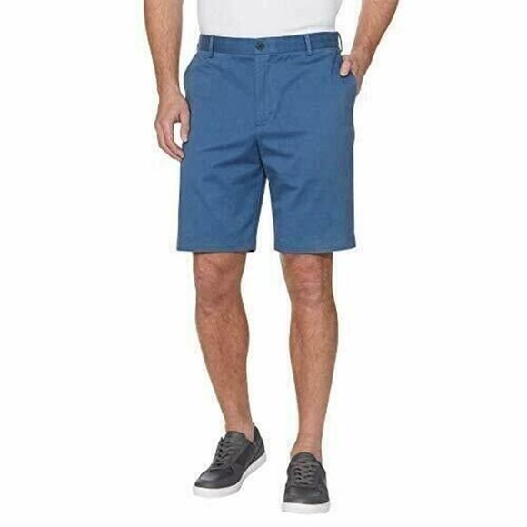 IZOD Saltwater Stretch Relaxed Chino Shorts Red 10.5" Inseam Men Big & Tall 48 - Picture 8 of 9